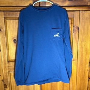 Great Lakes Sunwashed Men’s Navy Blue Long Sleeve Graphic Tee